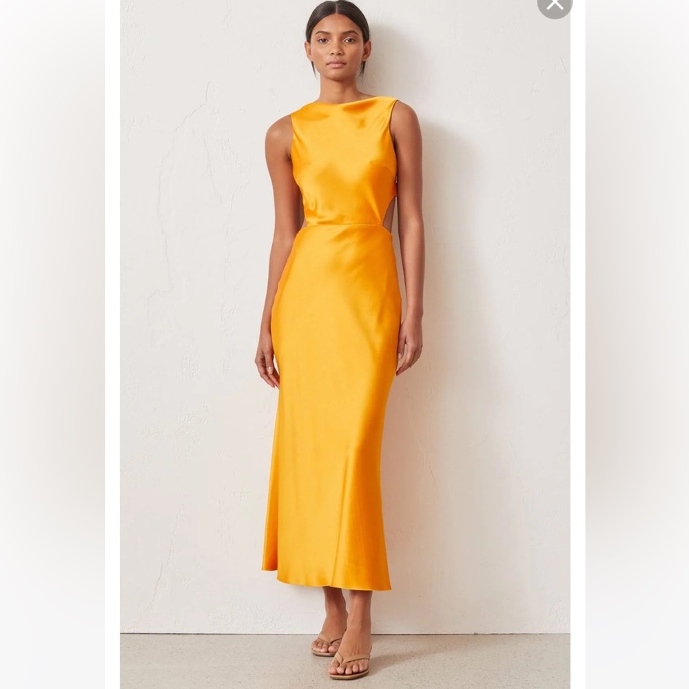 Bec + Bridge | Orange Seraphine Cut-Out Midi Dress